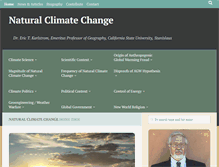 Tablet Screenshot of naturalclimatechange.us